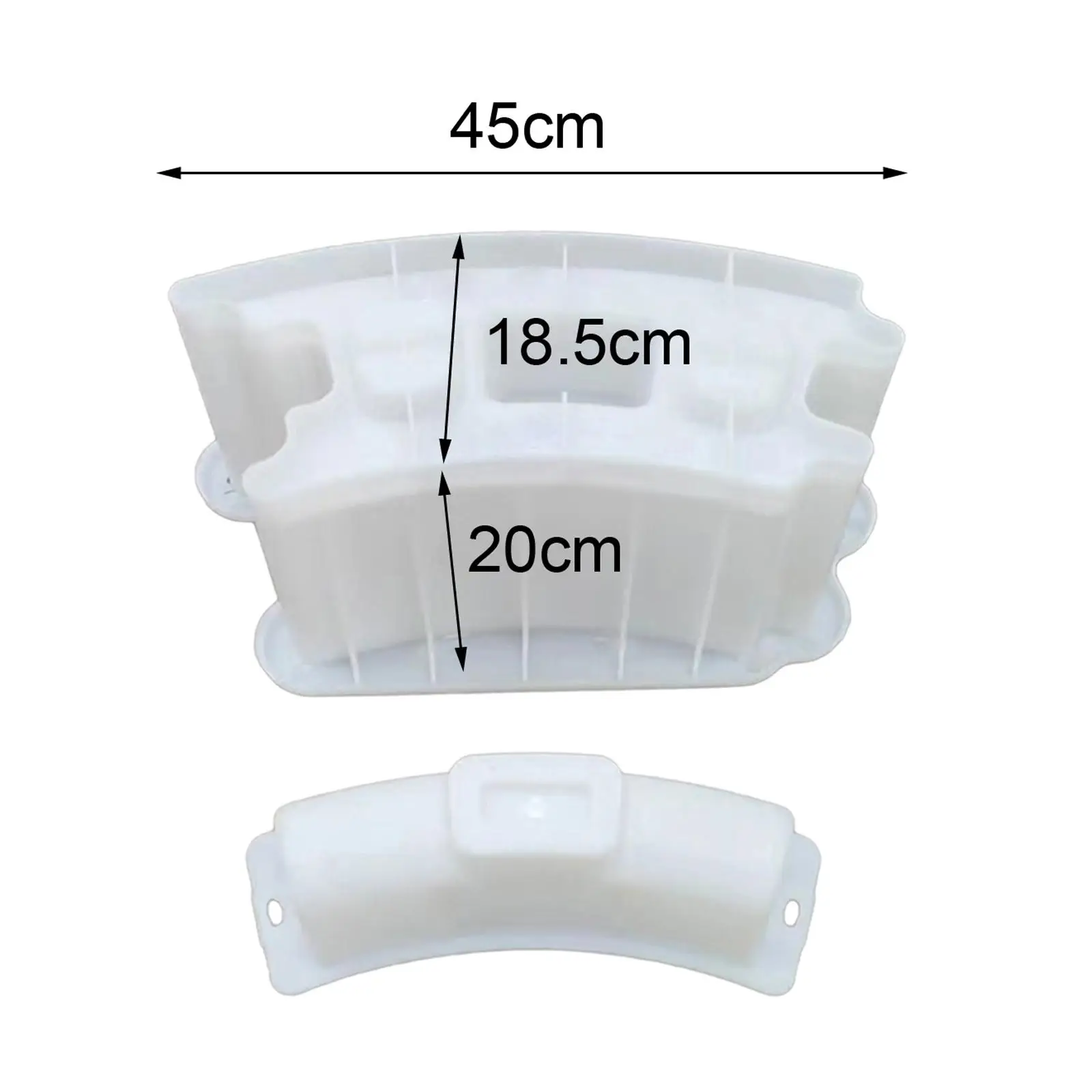 Engineering Shaft Wall Brick Block Mold for Concrete Garden Fence Round Cement Molding Tool for Lawn Landscaping