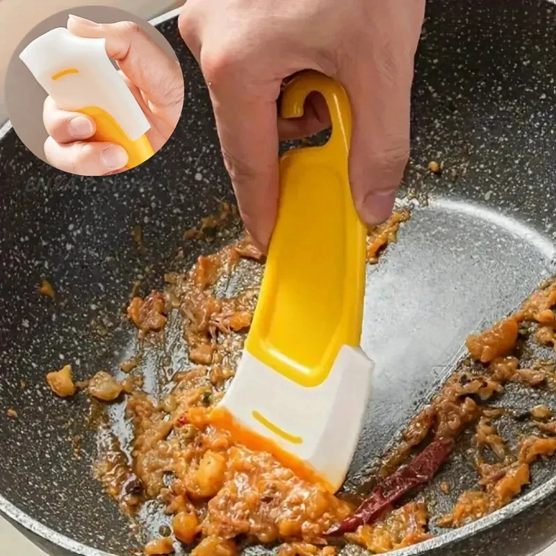 High Temperature Resistant Silicone Scraper, Kitchen Cleaning Scraper, Pan Washing Shovel, Non Stick Pan Oil Stains Tool Scraper