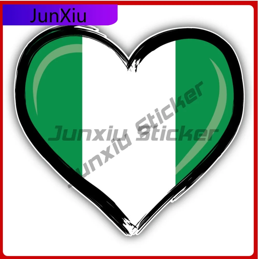 

Nigeria Grunge Heart Anime Must Have Fade Resistant Stylish Truck Decal Decoration Waterproof Vinyl Car Laptop Window Bumper
