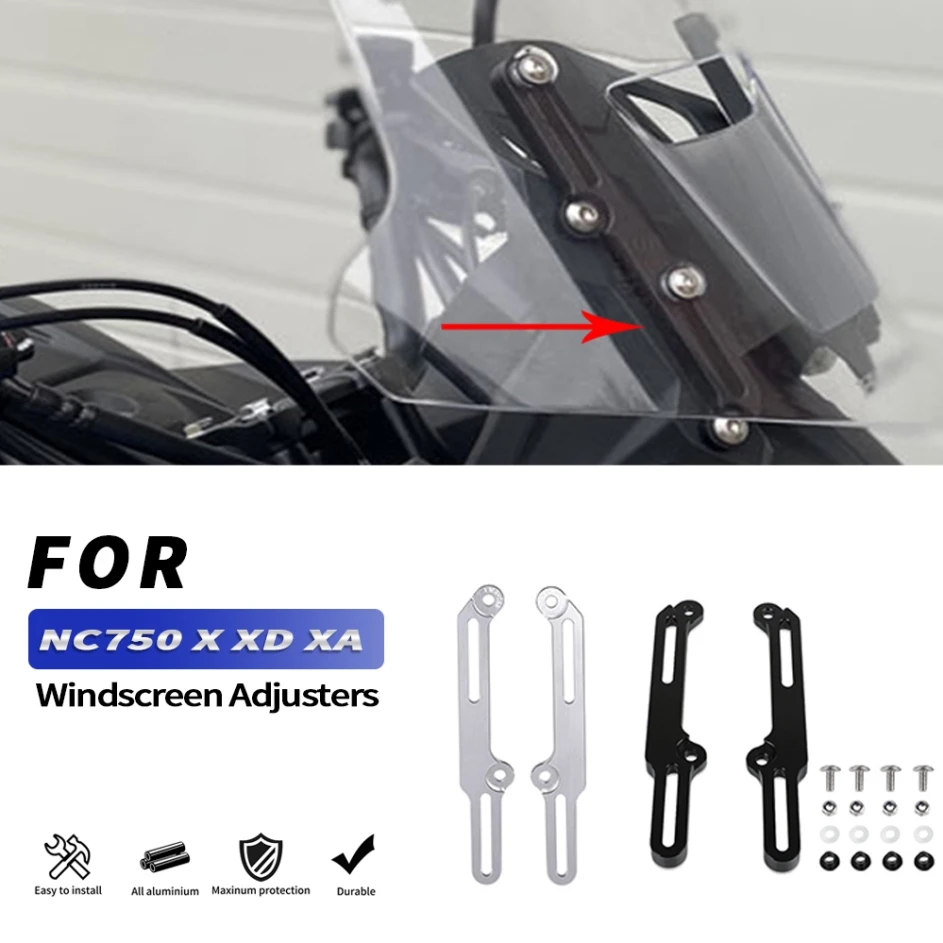 

For HONDA NC 750X NC750 X XA XDA DCT 2016 2017 2018 2019 2020 2021 Motorbike NC750X Windscreen Adjusters Airflow Wind Windscreen