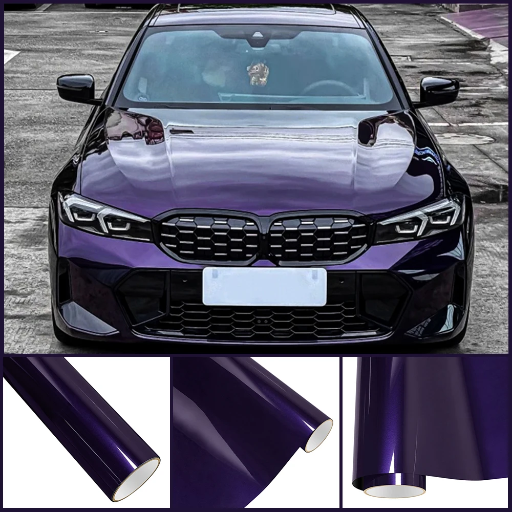 

Автомобильная виниловая водонепроницаемая глянцевая пленка для домашних животных Dolotta фиолетовая пленка для изменения цвета самоклеящаяся декоративная наклейка крышка воздухоочистительная фольга