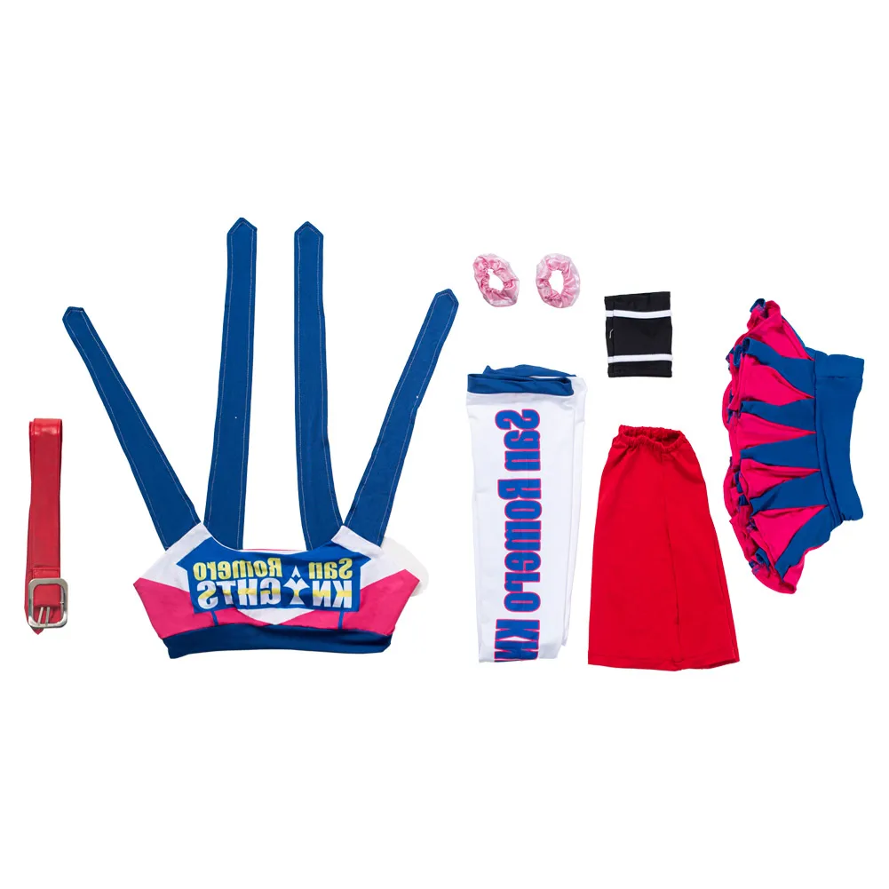 Juliet Starling Cosplay Lollipops Costume Game Chainsaw Outfits Women Disguise Sexy Dress Headgear Full Set Halloween Party Suit - view 5