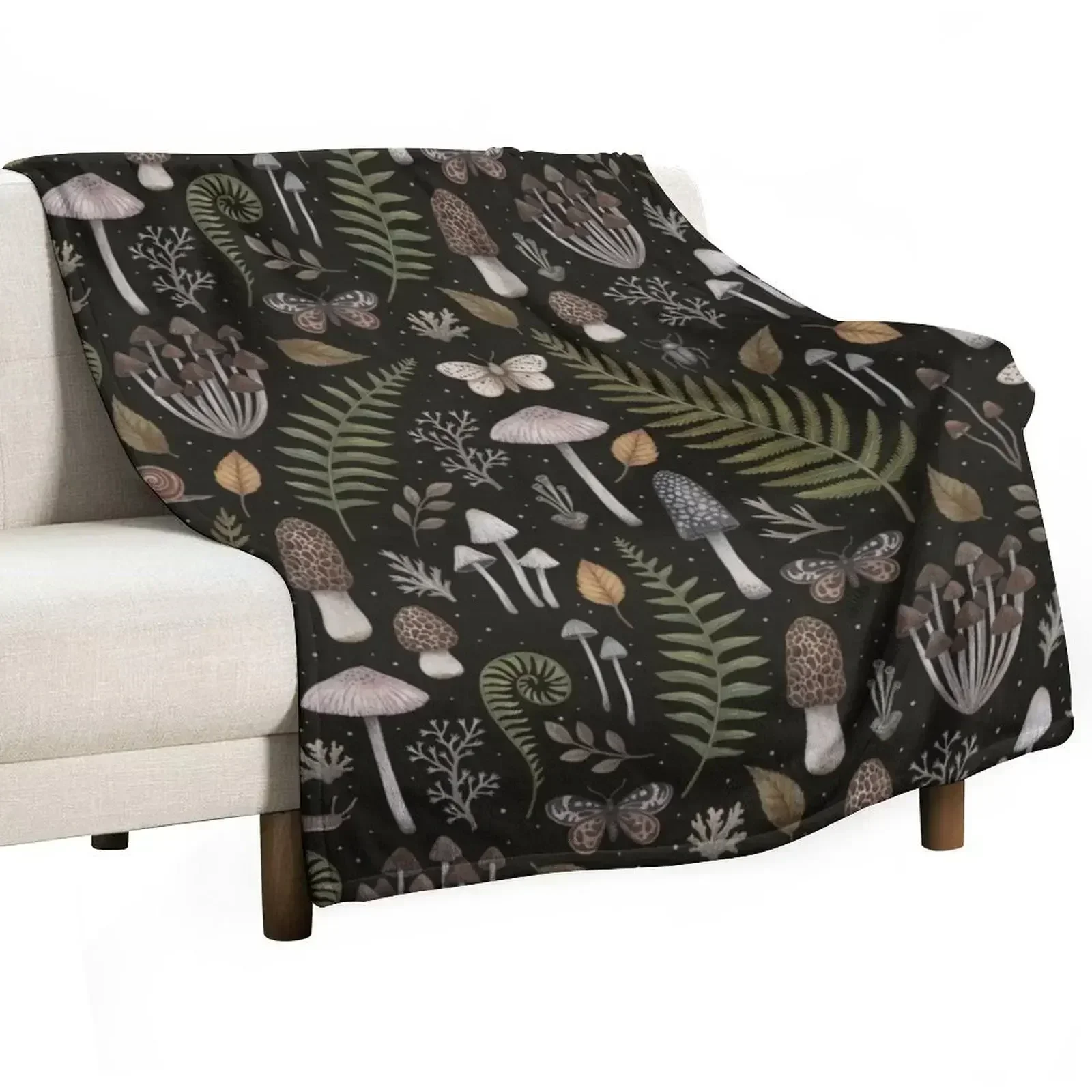 Forest Treasures Throw Blanket wednesday Loose Soft Big Quilt Fashion Sofas for winter Blankets