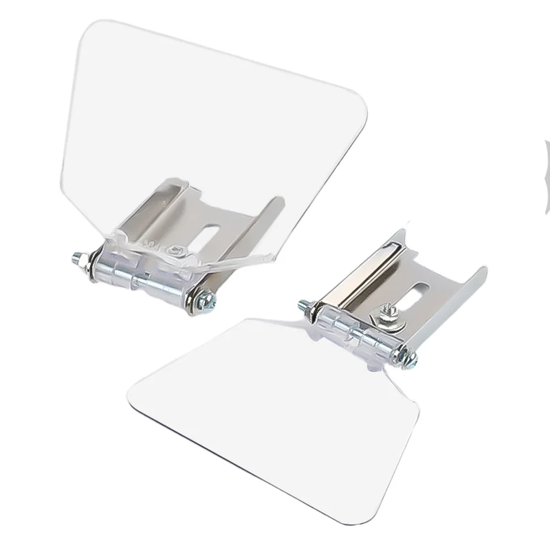 2Pcs High Transparency Plastic Bench Grinder Guard Shield Safety Eye Protector Dust Cover Assembly Kit for Abrasive Tools