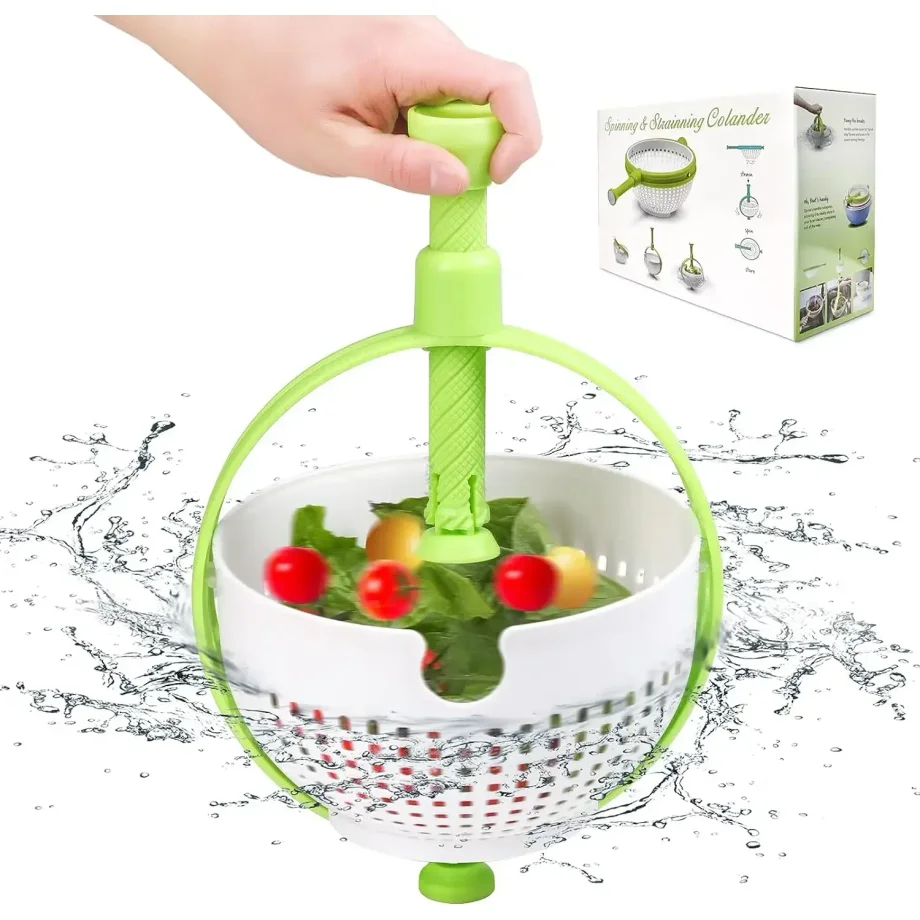 Salad Spinner - Katlanabilir Süzgeç Sepeti Meyve ve Sebze