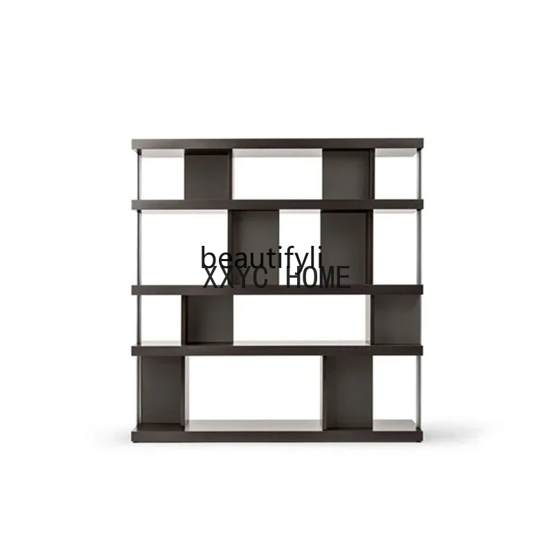 Italian Minimalist Bookcase Modern Minimalist Bookshelf Showcase Display Stand Floor Large Bookshelf Bookcase Customization