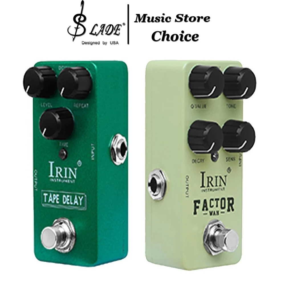 IRIN Electric Guitar Effect Pedal TAEPE DELAY | FACTOR WAH Guitar Effect Pedal True Bypass Mini Single-block Effects Pedal