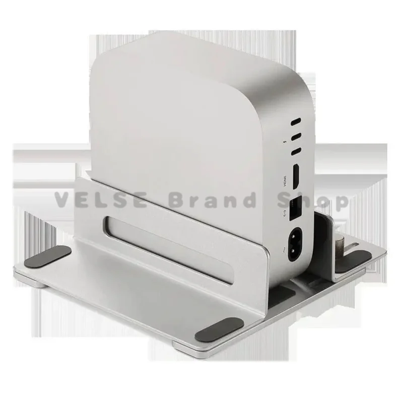 Space‑saving shock‑resistant desktop seat for Mac Mini M4 Pro suits home‑office layout with stable device fixation