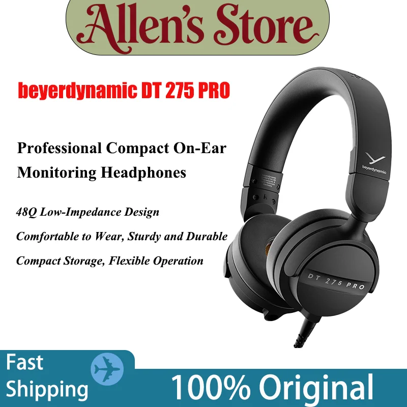 New Beyerdynamic DT 275 PRO Closed-back Wired Headphone Portable 22dB Isolation Professional Studio DJ Monitoring HiFi Headset.