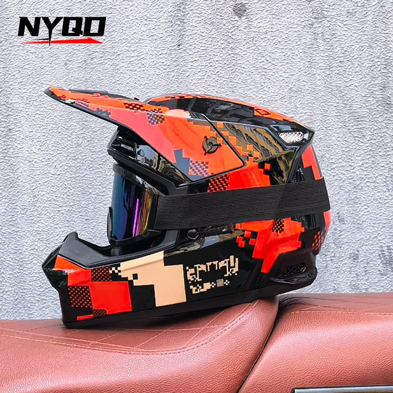 Orz على الطرق الوعرة ثلاث قطع خوذة الإنحدار الخشب دراجة هوائية جبلية خوذة كاملة قابلة للإزالة خوذة أمان في سن المراهقة الذاتي #3