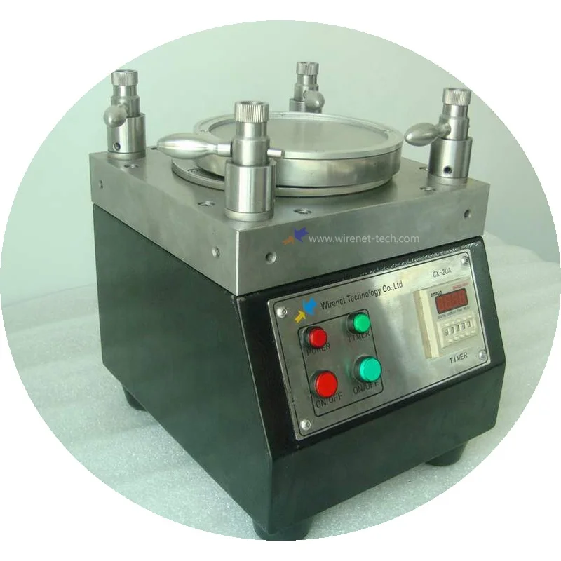 Wirenet easy use stable square pressure fiber optic polisher patch cord making machinecustom