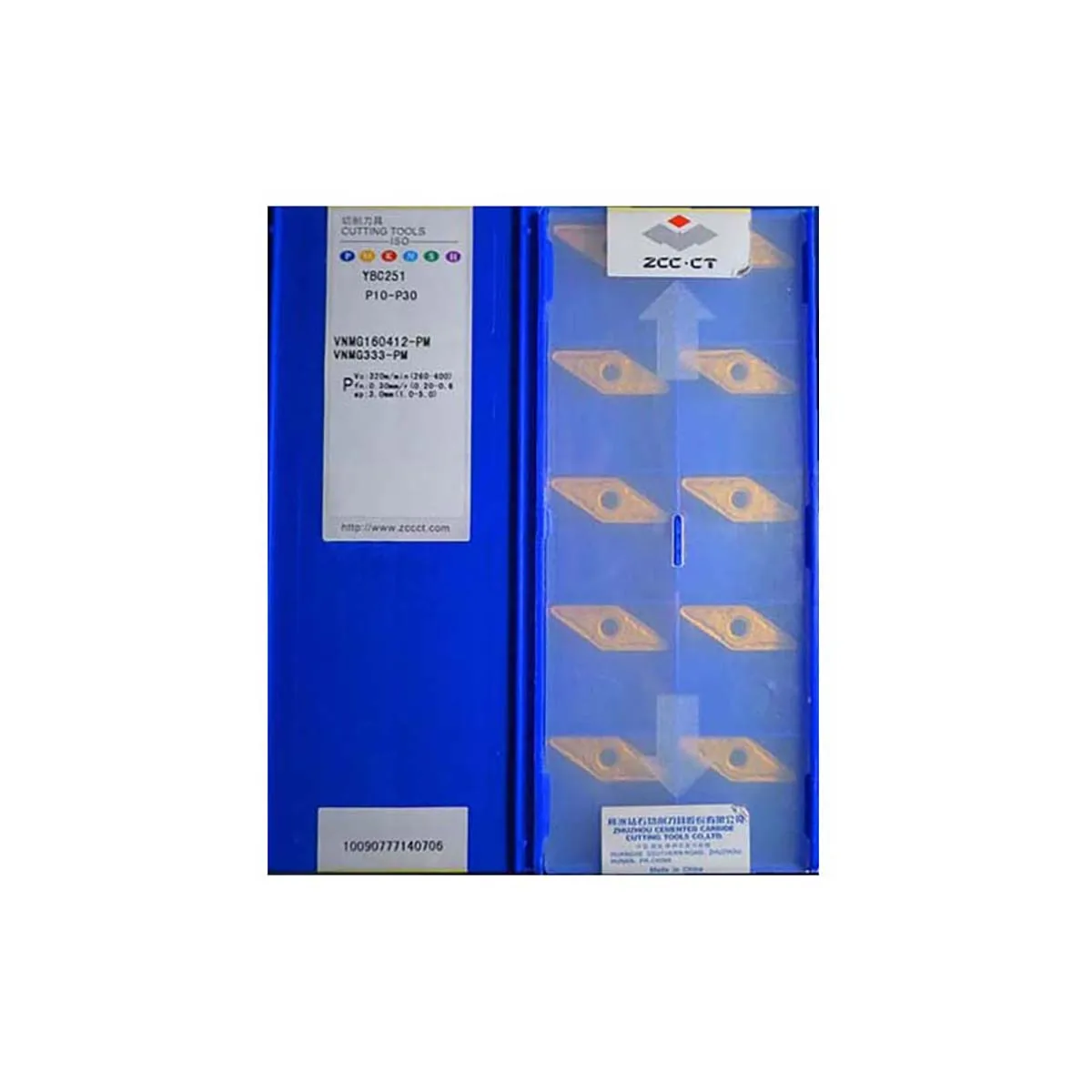 

ZCC CT 100% Carbide Turning Inserts VNMG VNMG16 VNMG1604 VNMG160412 VNMG160408 VNMG160404 PM YBC251