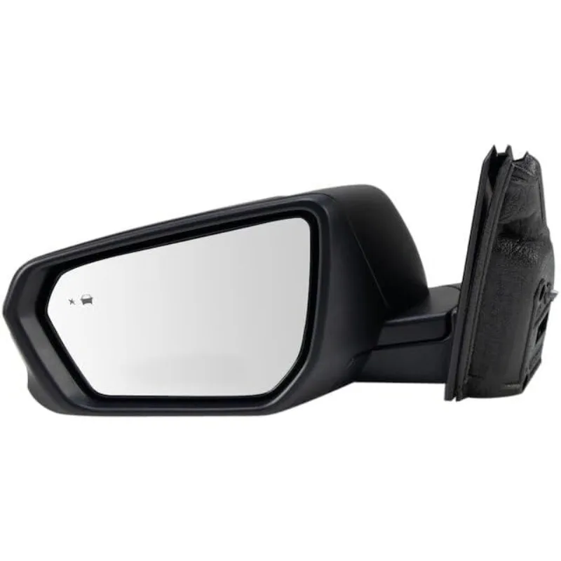 

Left Driver Side Power Mirror - Textured Black - with Blind Spot Detection, Heated Glass, Turn Signal, Manual Fold - Compatible