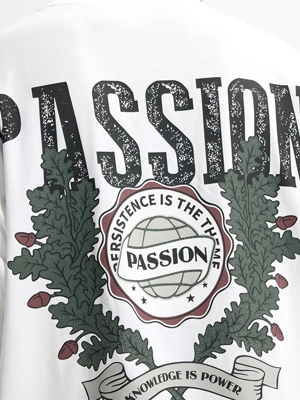 

Мужская футболка в американском ретро-стиле с принтом, свободного кроя, из чистого хлопка, универсальная, для повседневной носки