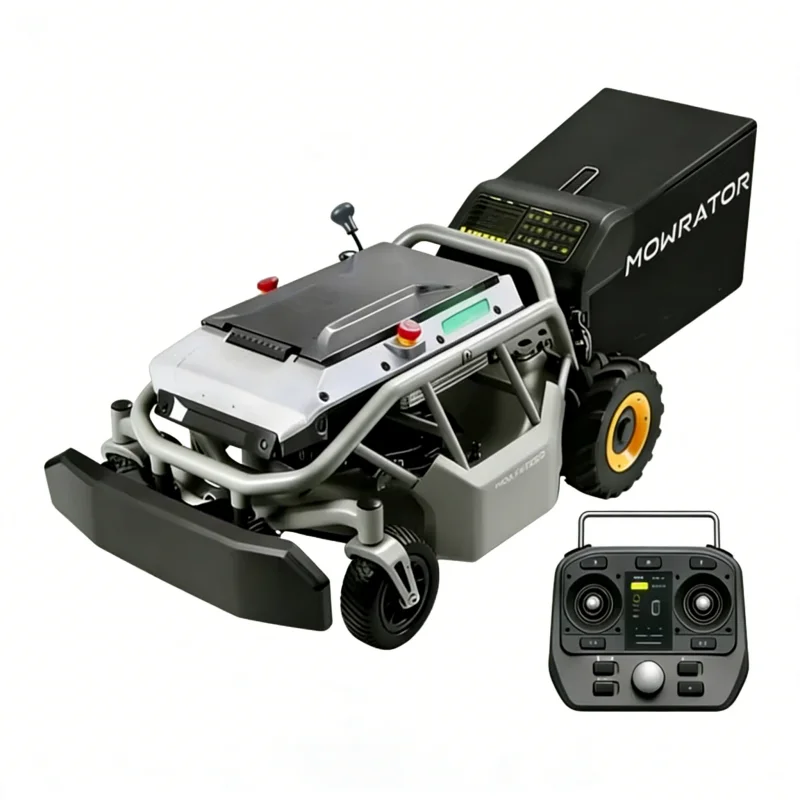 

Customized Remote-Control Robotic Lawn Mower with Sensor Slope Control S1 2WD 21'' Battery Suitable for Farm Lawns