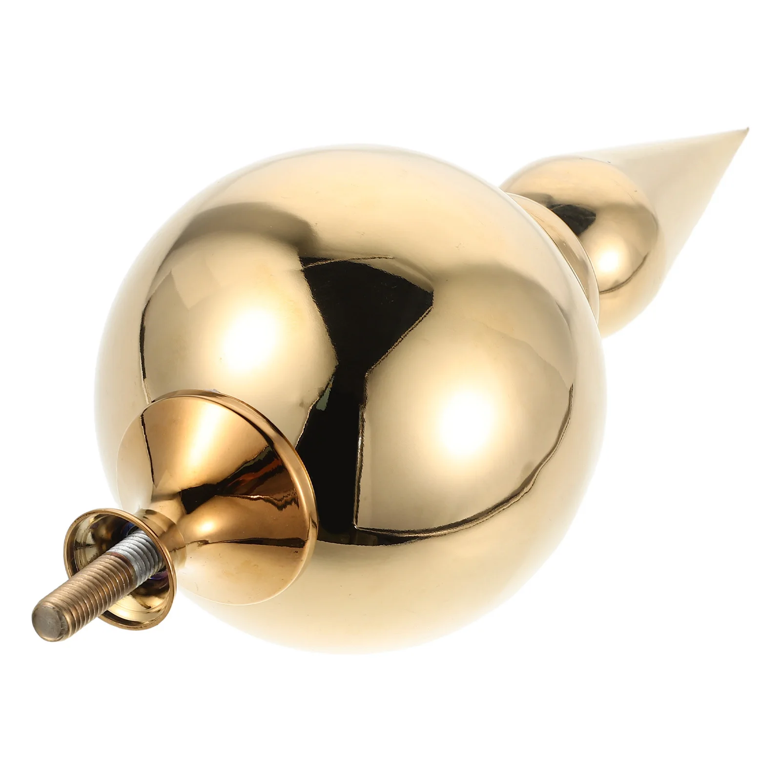 

Stainless Steel Flagpole Finial Topper Elegant Durable Ornament for Office Garden Government Outdoor Indoor Decor