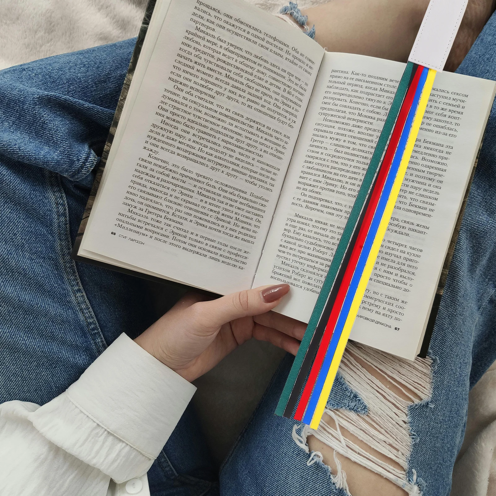 

7 Pcs Ribbon Bookmark Bible Bookmarks for Women Markers Tassel Pu Accessories Student