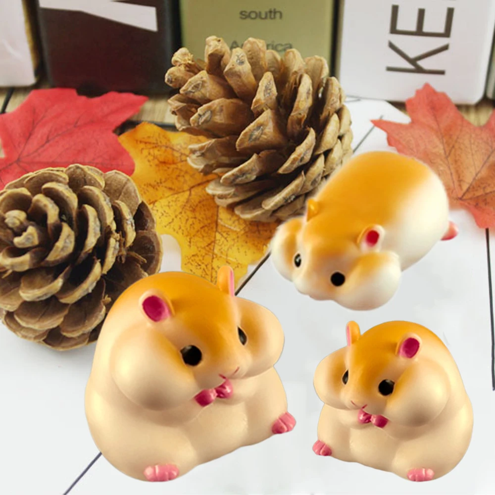 3D Hamster Silicone Cake Mold Cute Mouse Dessert Mold Candle Mold Cake Decorating Tools Baking Chocolate Mould Kitchen Accessory