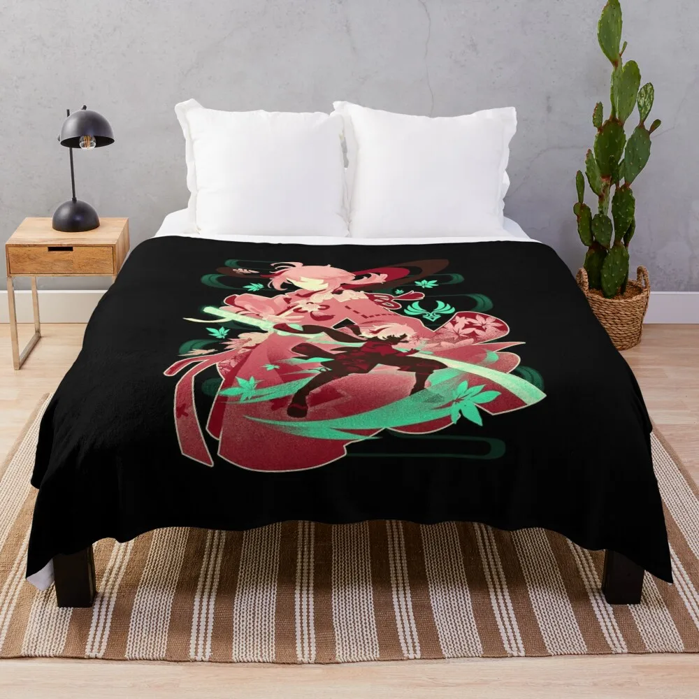 

Scarlet Leaves kazuha Throw Blanket Luxury Throw Sofas cosplay anime Decoratives Blankets