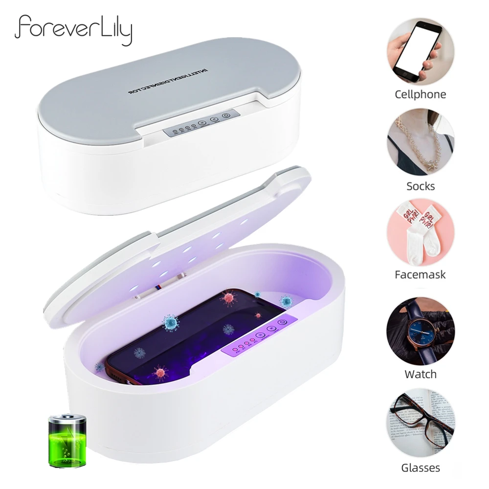 Outil de maquillage pour manucure des ongles, boîte de stérilisation à lumière ultraviolette UV, aromathérapie, désodorisant, stérilisateur pour bijoux, lunettes, téléphone 1 Outil de maquillage pour manucure des ongles, boîte de stérilisation à lumière ultraviolette UV, aromathérapie, désodorisant, stérilisateur pour bijoux, lunettes, téléphone 1
