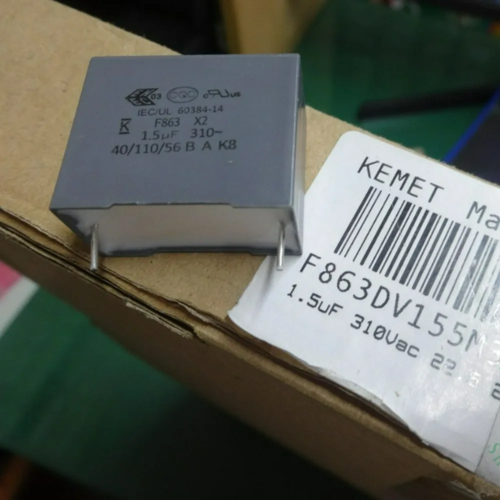 5pcs/lot F863 1.5uf 310VAC 1u5 155M Brand New 22mm Film Capacitor (Thickness: 13mm) F863DV155M310Z
