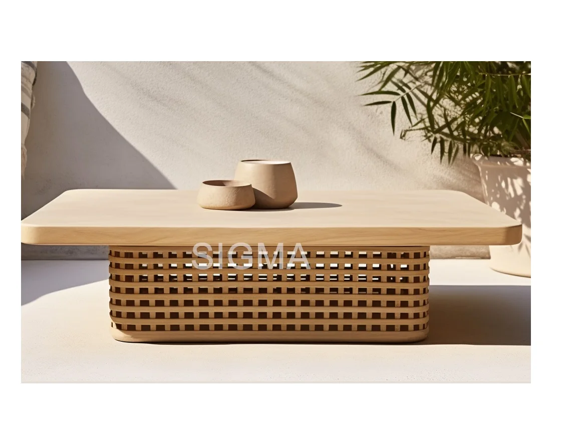 

Sigma Teak Sofa Outdoor Furniture Garden Furniture Patio Furniture Set Sun Loungers Sectional Couch Exterior Bed Coffee Table