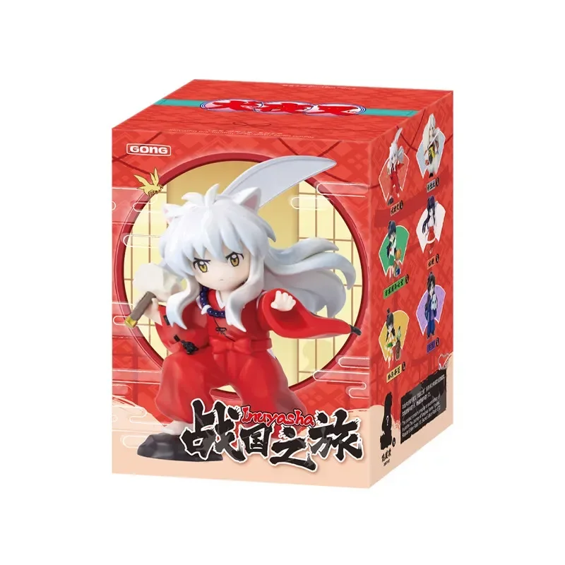 

POP MART GONG Inuyasha Warring States Journey Series Mystery Box Genuine Blind Box Guess Toys Bag Ornament Figurines Home Decor