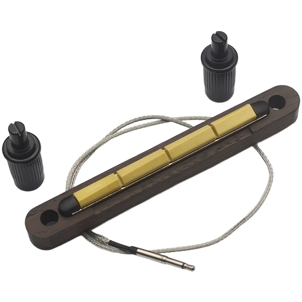 Electric Bass Saddle Piezo for bridge Pickup For Live Music Performance Natural Wood Resonance For Acoustic Electric Bass