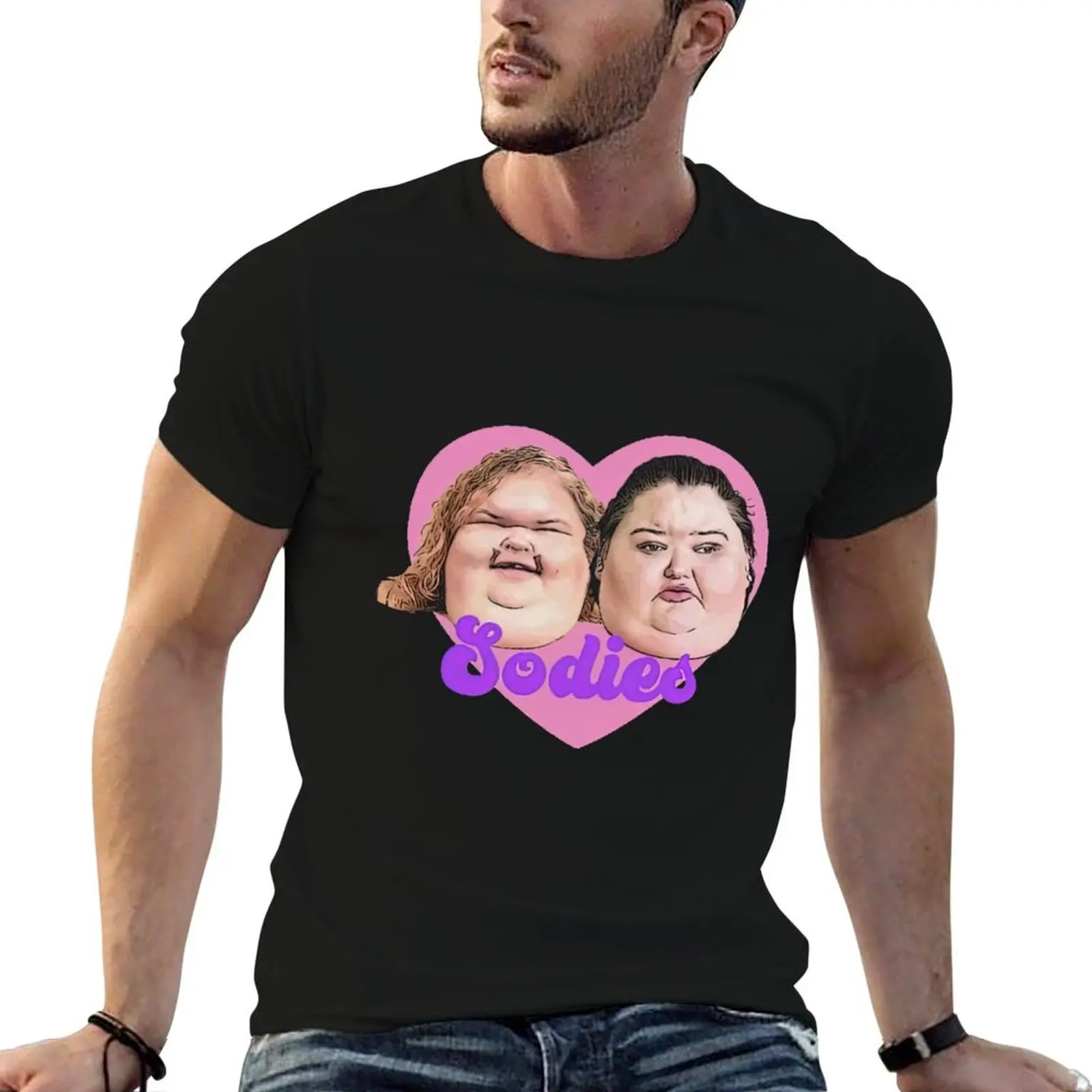 Футболка с коротким рукавом 1000lb Sisters Sodies Heart, быстросохнущая, спортивная, с коротким рукавом