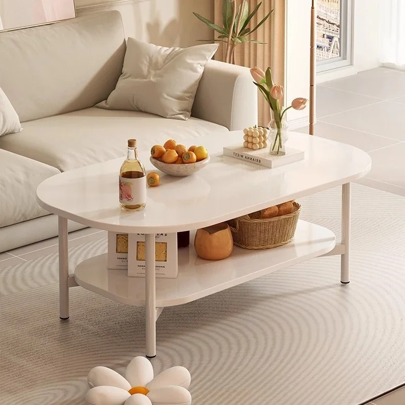 Coffee table living room household small apartment creative cream wind rental house