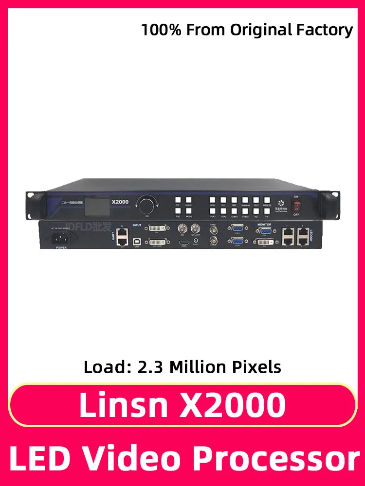 

Linsn X2000 Full Color LED Display Screen Two-in-one Video Processor System Master Control Integrated With Sender Controller