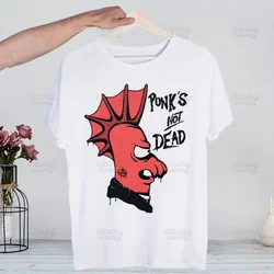 Punks Not Dead Rock T Shirts print O-Neck Short Sleeve Regular Mens Heigh Quality Men Hip-Hop t Shirt