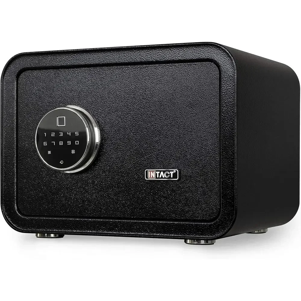Compact Biometric Fingerprint Gun Safe with Advanced Keypad and Wide Access