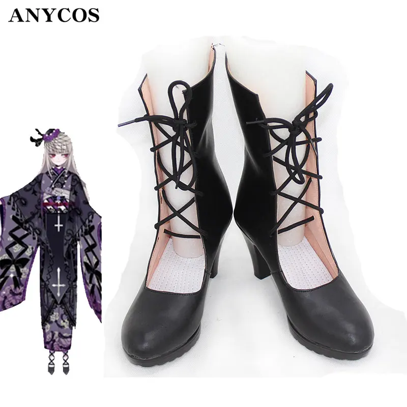 Anime Rozen Maiden Suigintou Mercury Lamp Cosplay Shoes Halloween Carnival Boots PU Leather Shoes Cosplay Props Custom Made