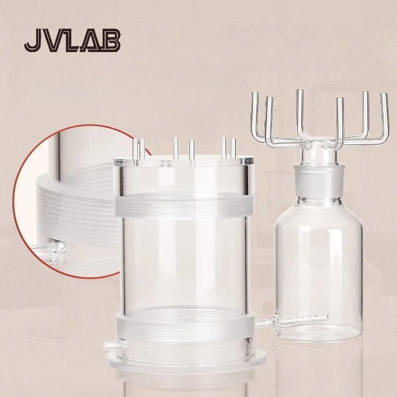 Dispositivo de adsorção de purificação de ar inodoro, laboratório de distribuição de 6 canais, vidro orgânico boro3.3, dispositivo de preparação de gás 500ml jvlab