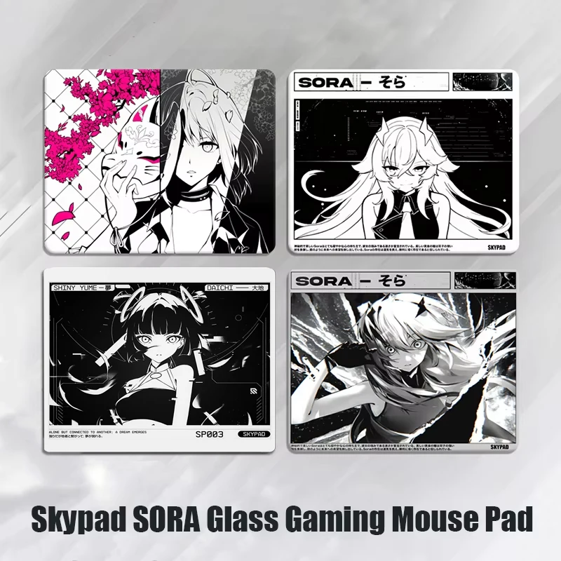 Skypad SORA Glass Gaming Mouse Pad YUME Smooth Frosted Surface