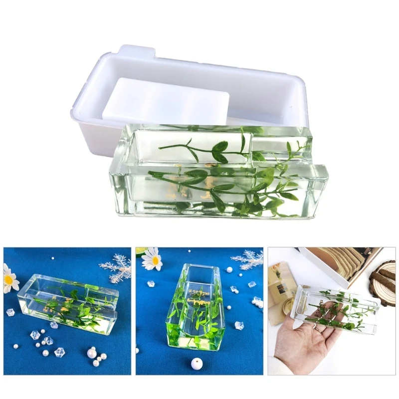 

Exquisite Crystal Resin Mould Ashtray Crafts Pendants Silicone Mold for Crafting