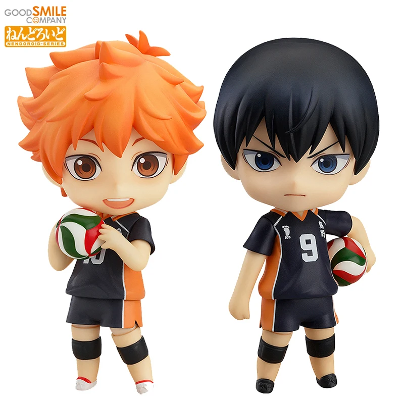 Original GSC Nendoroid 461 Shoyo Hinata & 489 Tobio Kageyama (Haikyu!!) (Reissue) 100mm Collectible Action Figure Model Toys