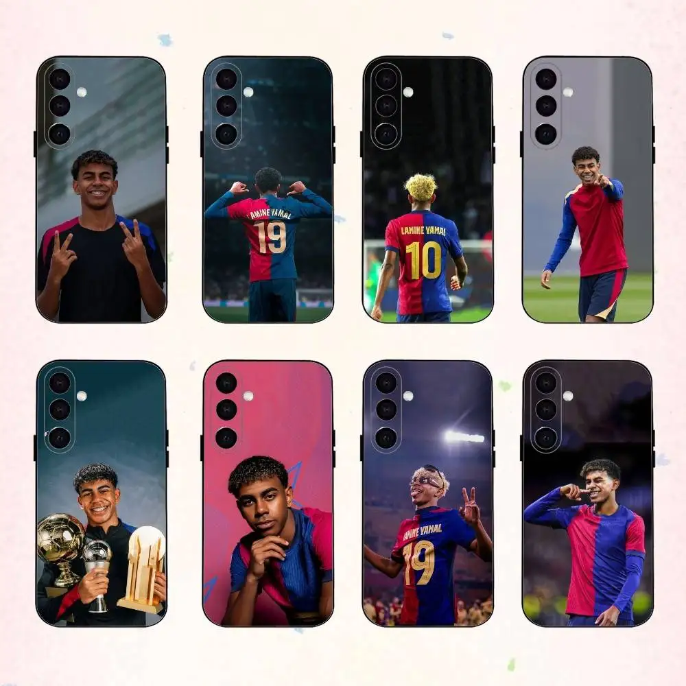 

L-Lamine Y-Yamal phone Case For Samsung Galaxy A73,A72,A71,A70,A53,A52,A51,Others Soft Black Shell