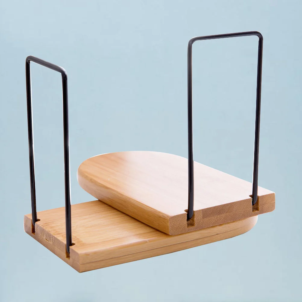 

2Pcs Bamboo Bookends Retractable Large 13x9.5cm Sturdy Organizer Book Stand Desktop Storage Rack Office Bookends