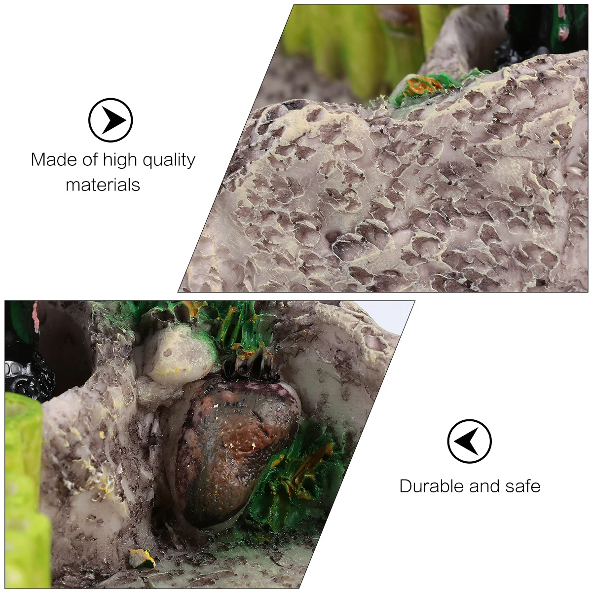 

1pc Pet Feeding Bowl Premium Resin Reptile Food Basin Hand-Painted Realistic Design For Turtle Lizard Aquarium Food Dish