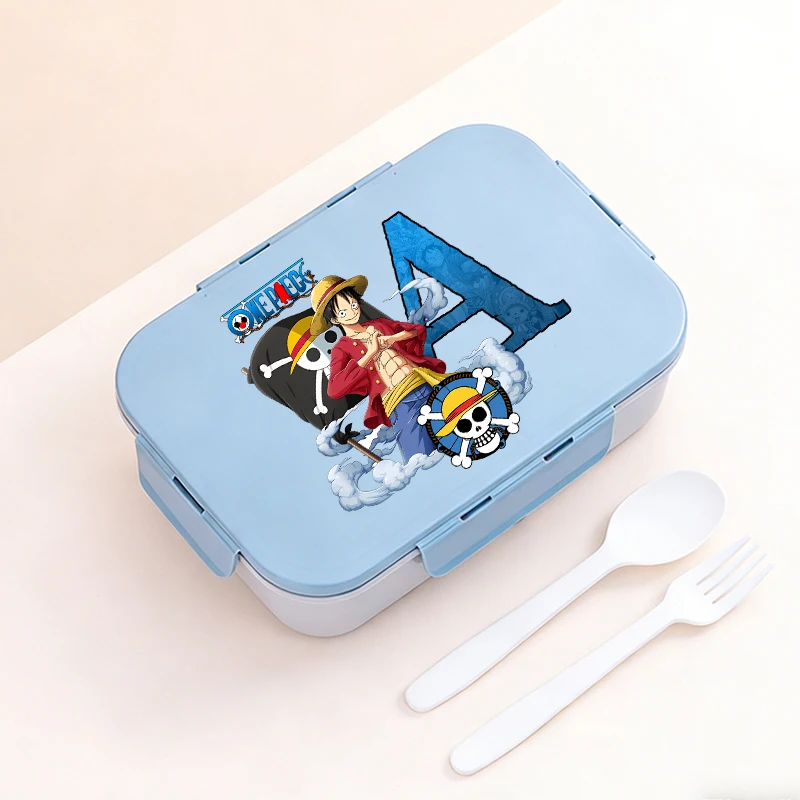 

Ланч-бокс One Piece для детей, портативный контейнер для еды, ланч-бокс для микроволновки, с принтом аниме, для пикника, бенто, для мальчиков и девочек