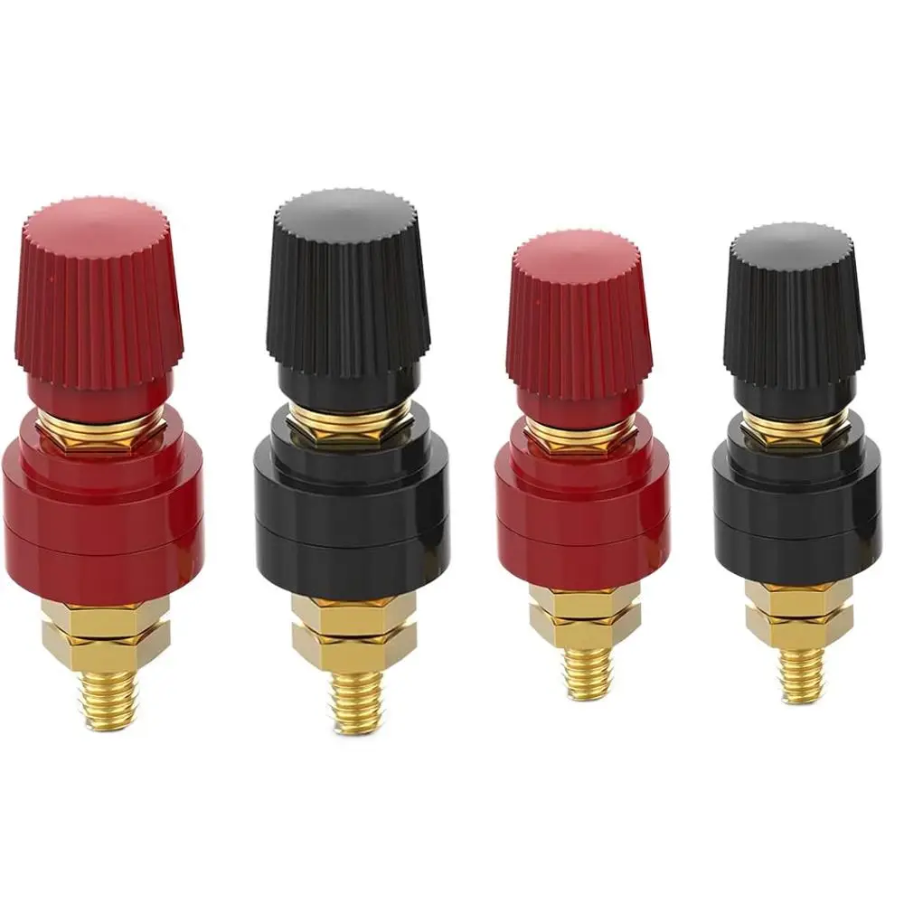 M6 Power Supply Red Black Posts Terminal Blocks M6 M8 Brass Binding Post Power Supply Connector