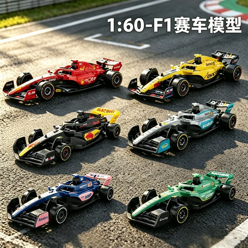 

1:60 F1 Formula Racing Car Alloy Vehicle Model Children's Simulation Alloy Pocket Mini Alloy Car Model Gift Series