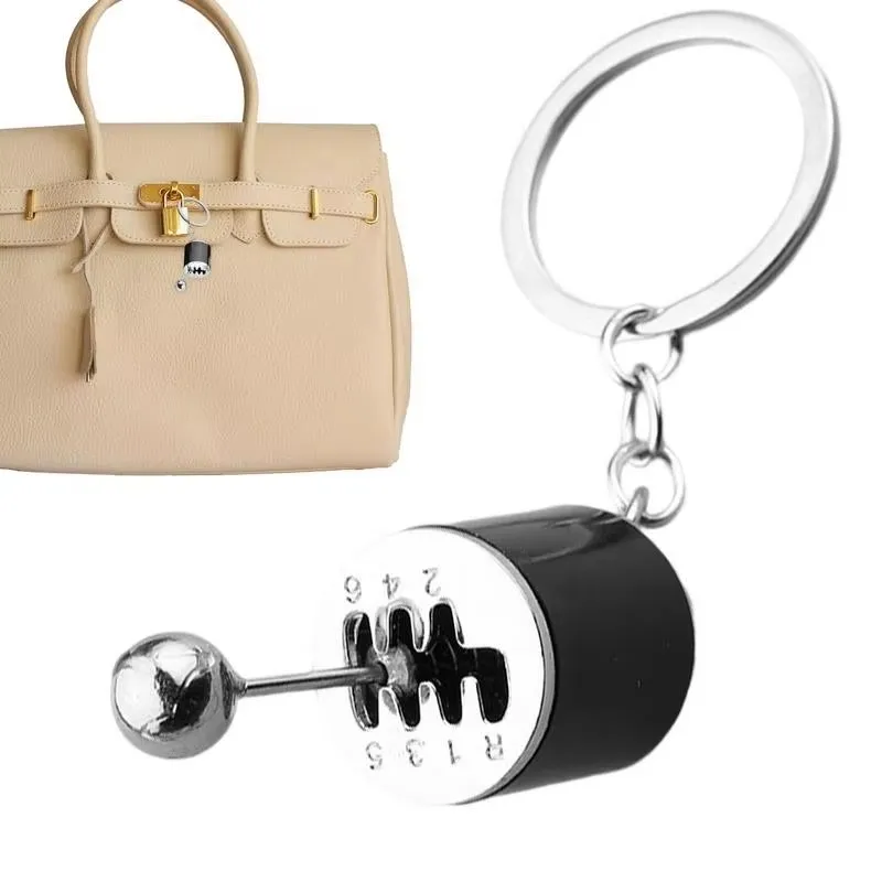 Simulation Car Manual Shift Modification Pendant decompress Six-speed Shift Gear Key Chain Metal Pendant For Automobiles Fun Toy