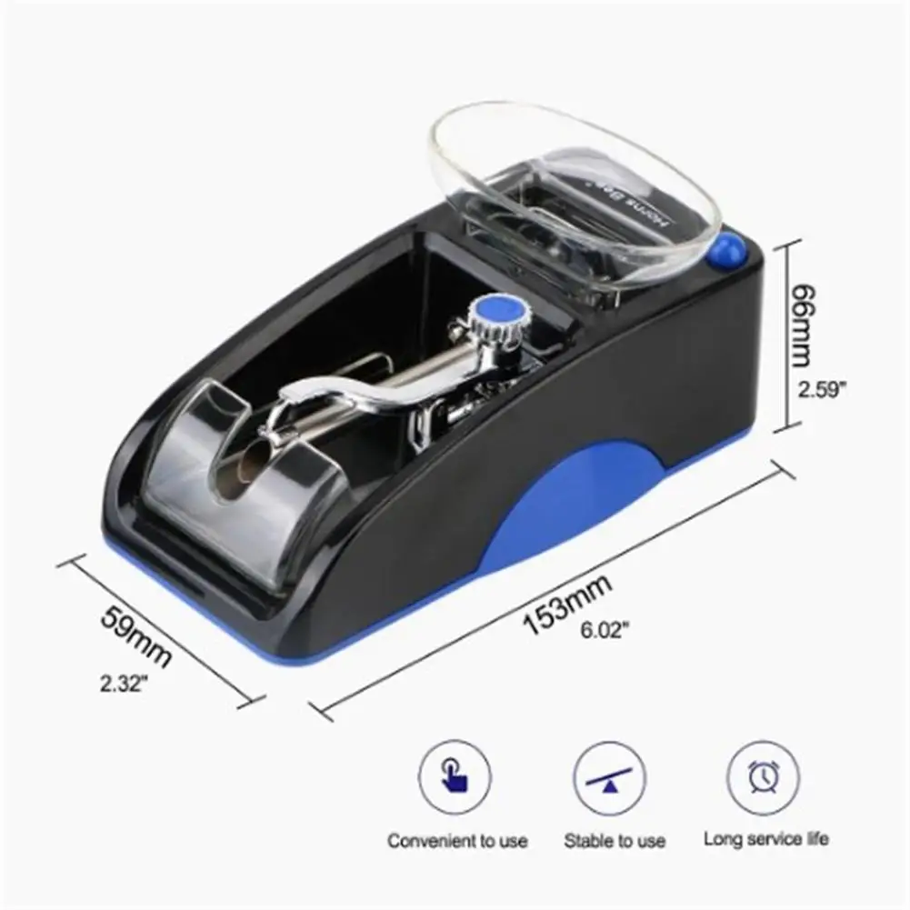 Electric Cigarette Rolling Machine Portable Lightweight Tobacco Roller Injector Maker DIY Automatic Tube Filling Smoking Tool