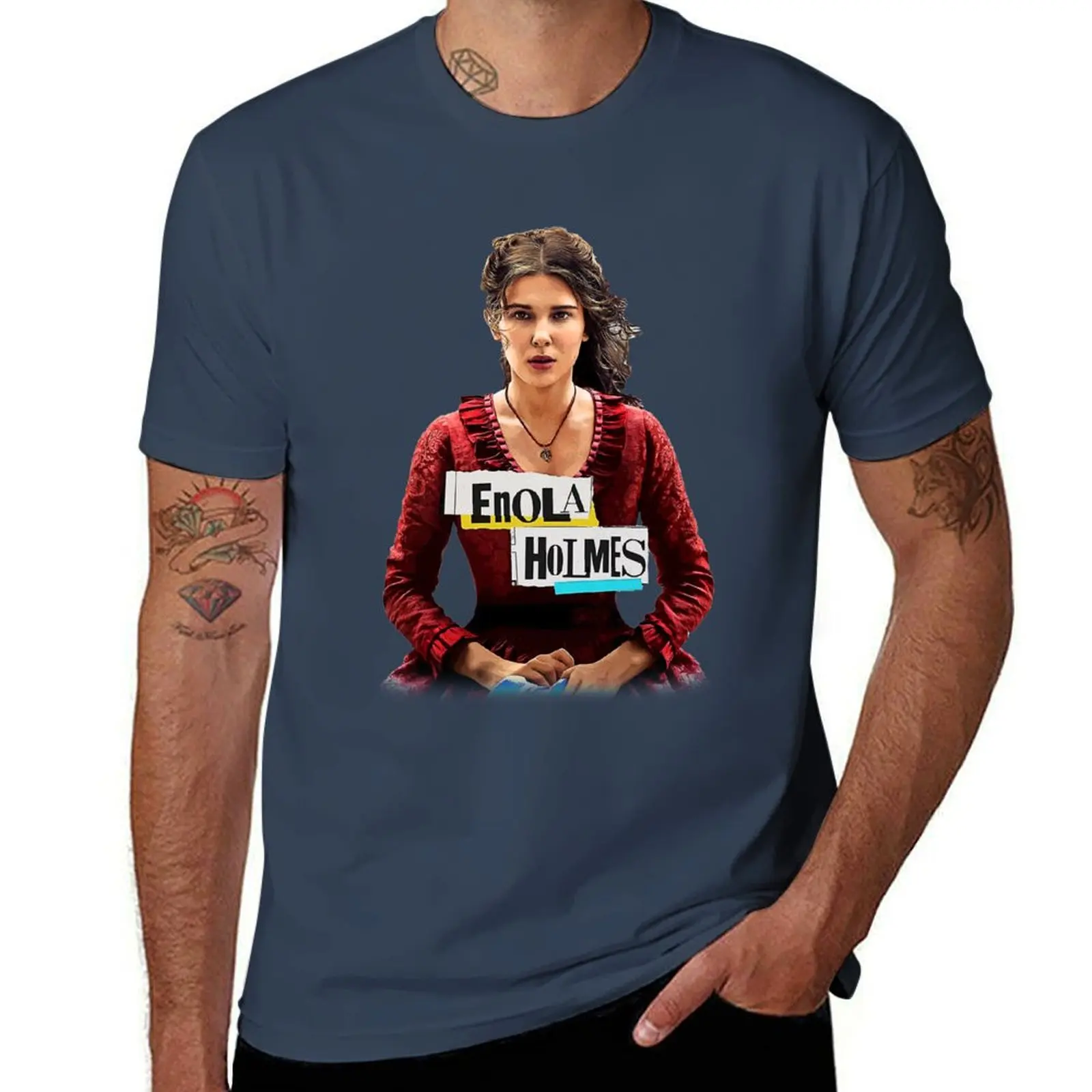 

Holmes Enola Movie T-Shirt Big and Tall Short Sleeve Tee