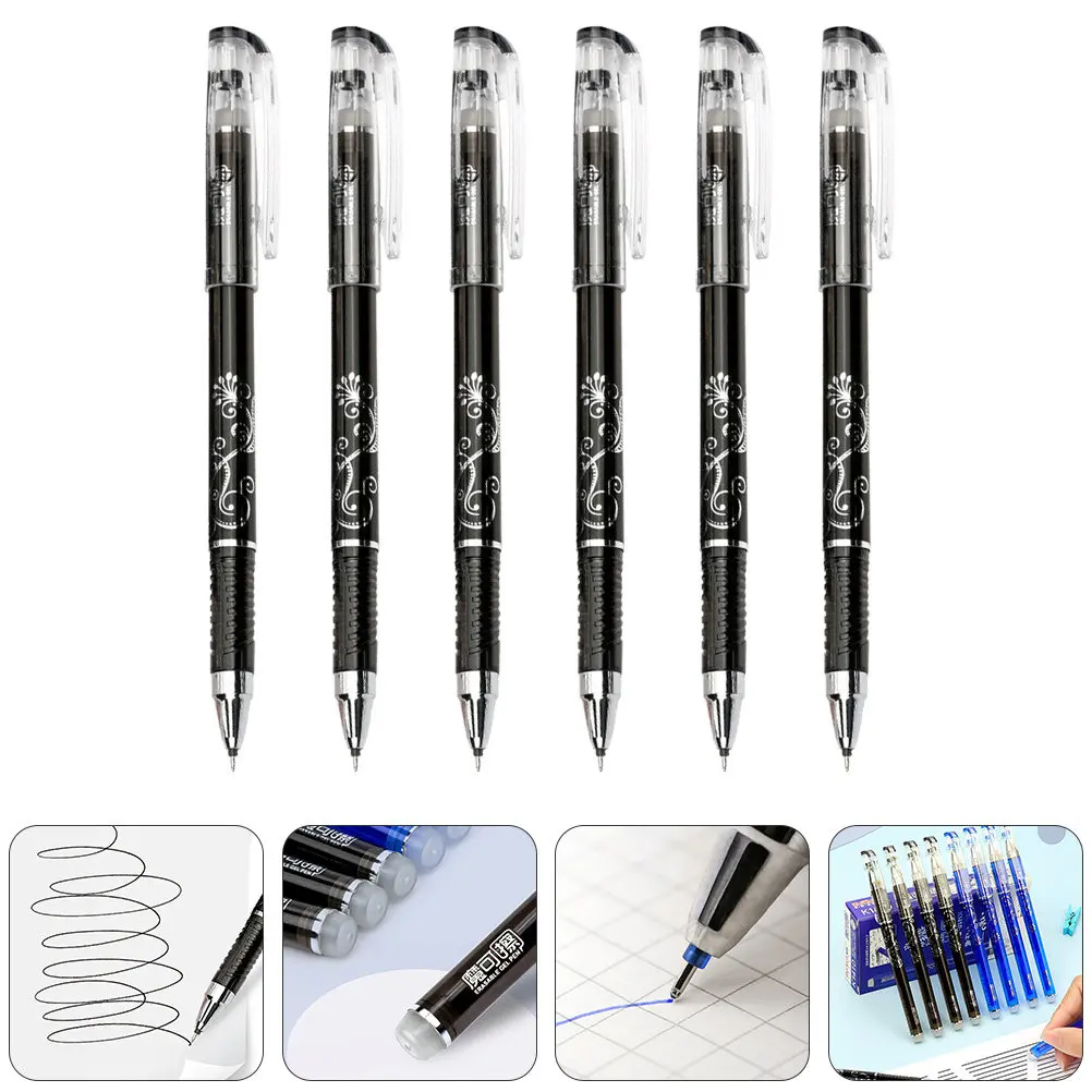 

12Pcs Erasable Gel Ink Pens Heat Erasable Neutral Pens for Daily Writing Crafting School Office Supplies Student Stationery