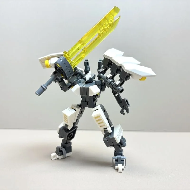 MOC Armored Robot Building Blocks Model Kids Toys Original Design Action Figure Eagle Mech Warrior Block Set Toys For Children