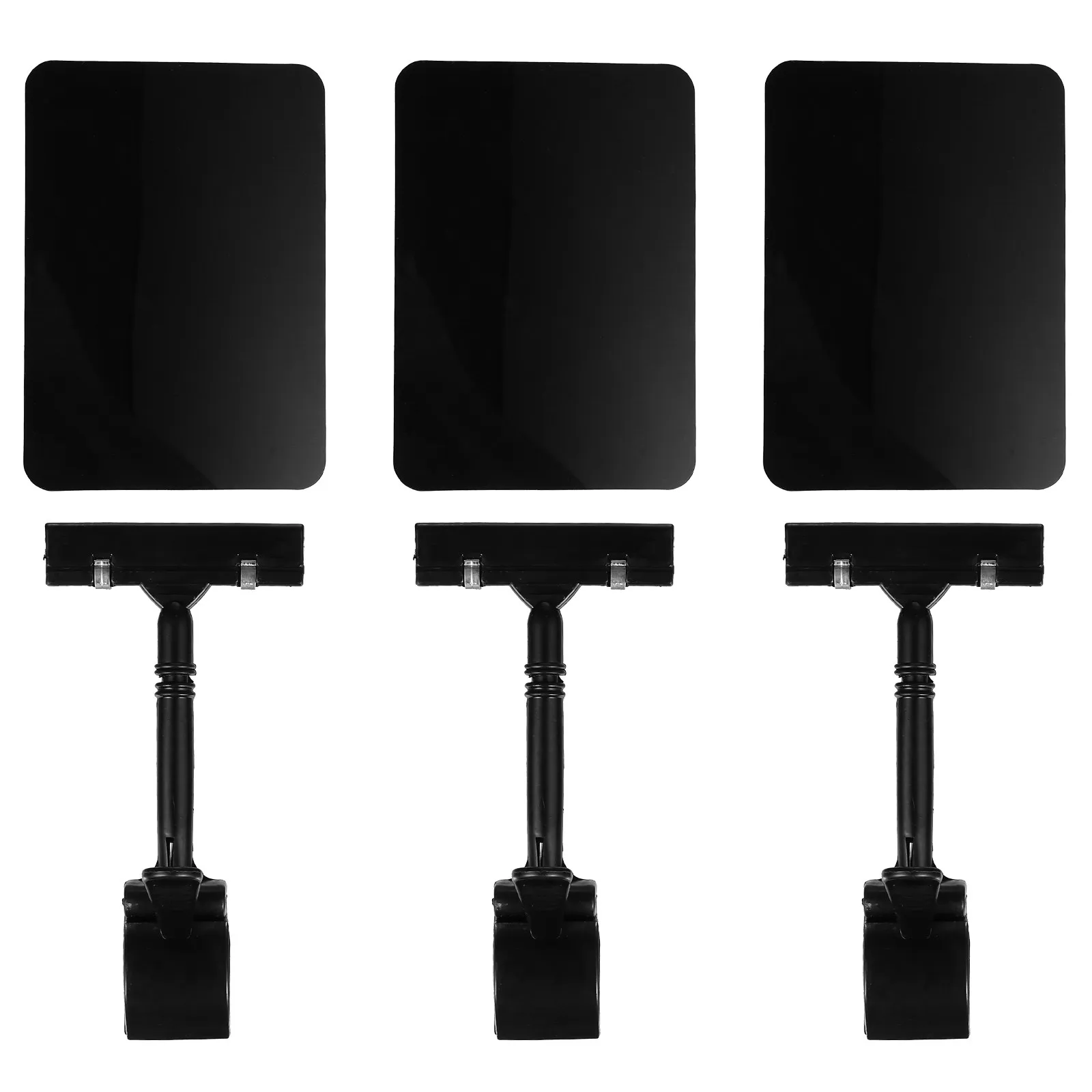 3Pcs Price Tag Clips Decorative Chalkboard Sign Board Multipurpose Display Stand Label Holder for Market Shop Table Message